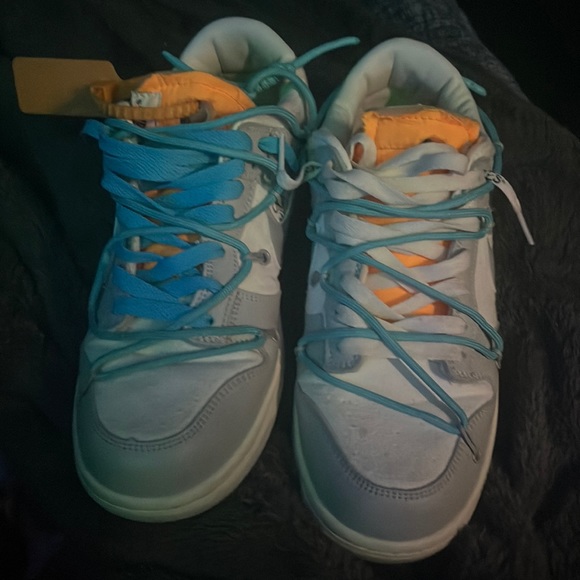 Used twice offwhite dunk low lot two